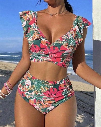 Dana® | Bikini dos nu avec motif tropical