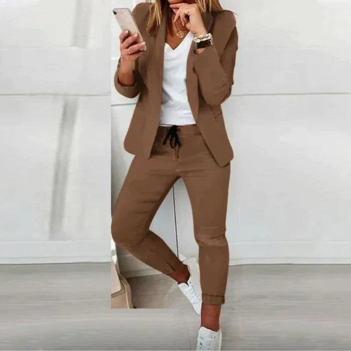 Marzelline® | Ensemble blazer et pantalon simple et cool