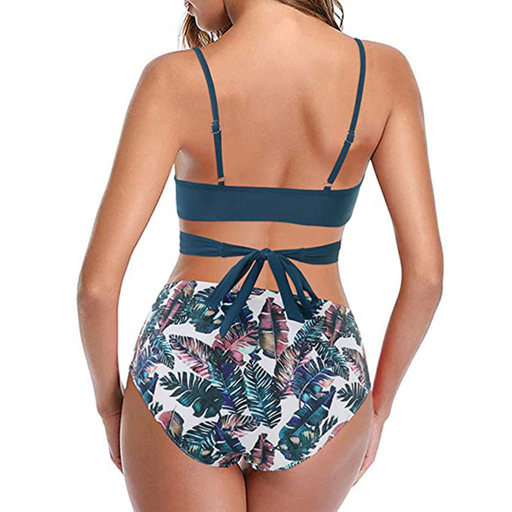 Gabriella® | Ensemble de bikinis sexy à imprimé doux Maillot de bain push up