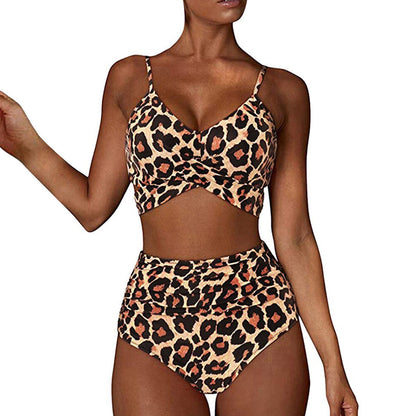 Gabriella® | Ensemble de bikinis sexy à imprimé doux Maillot de bain push up