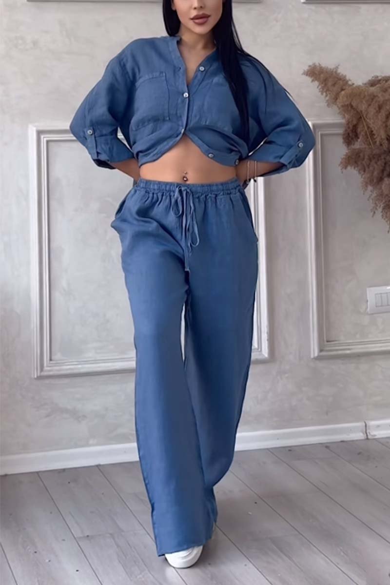 Linnea® | Chemisier et pantalon luxueux et décontractés